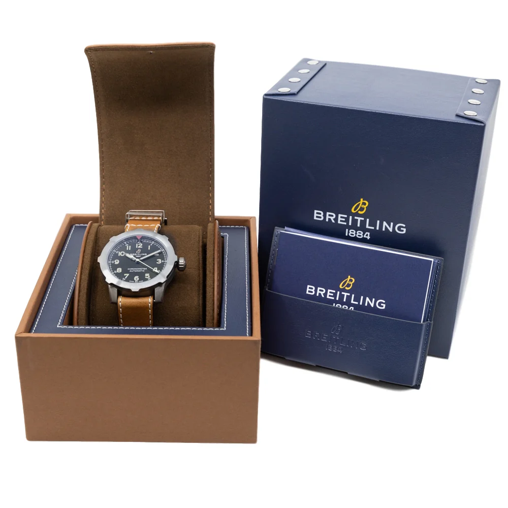 Breitling EB2040101L1X1 Navitimer Super 8 Green Dial Watch - Image 6