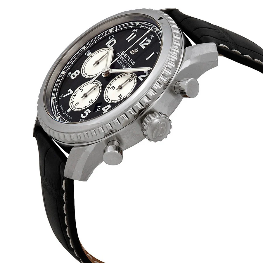 Breitling Men's AB0117131B1P1 Navitimer 8 Chrono Black Watch - Image 4
