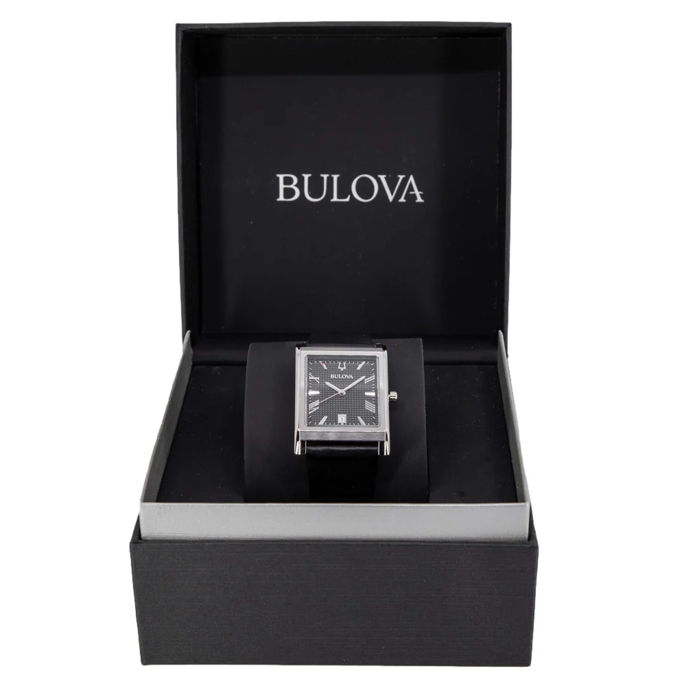 Bulova 96B445 Classic Rectangle Quartz Men's Watch - Image 8