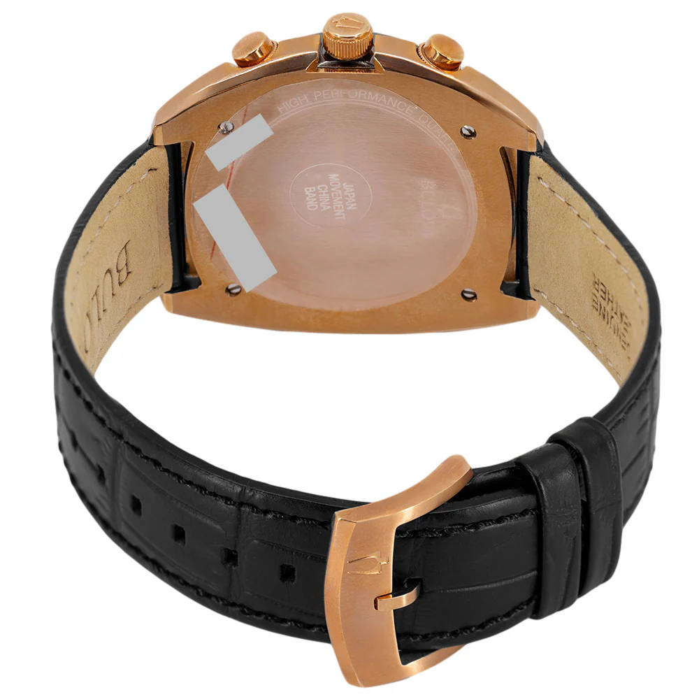 Bulova Men's 98A156 Curv Rose Gold 43mm Quartz Chronograph - Image 5