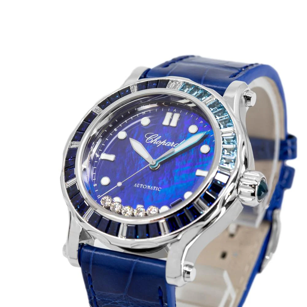 Chopard 274945-1001 Happy Ocean Diamonds White Gold Watch - Image 9