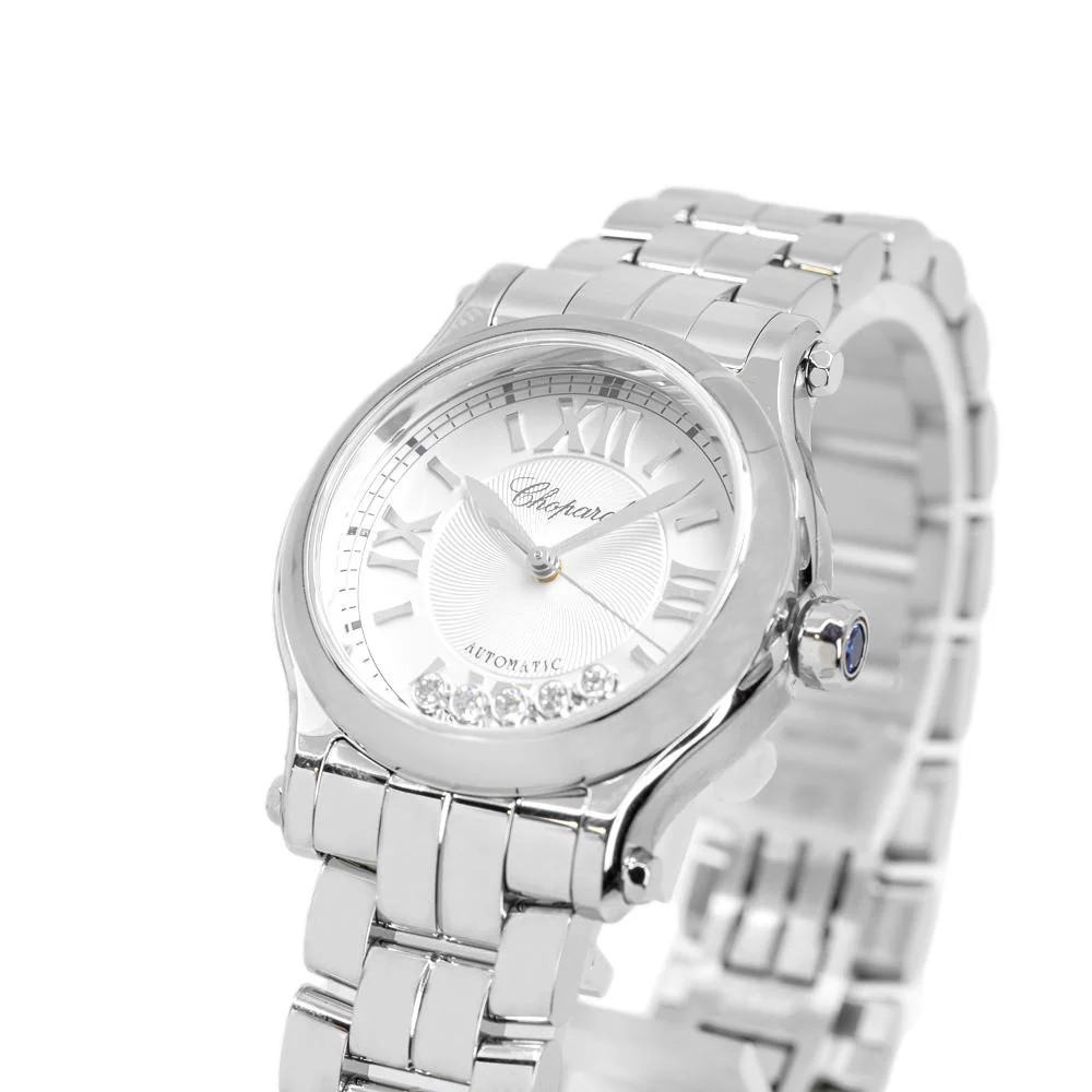 Chopard Ladies 278573-3012 Happy Sport Silver Dial Watch - Image 9