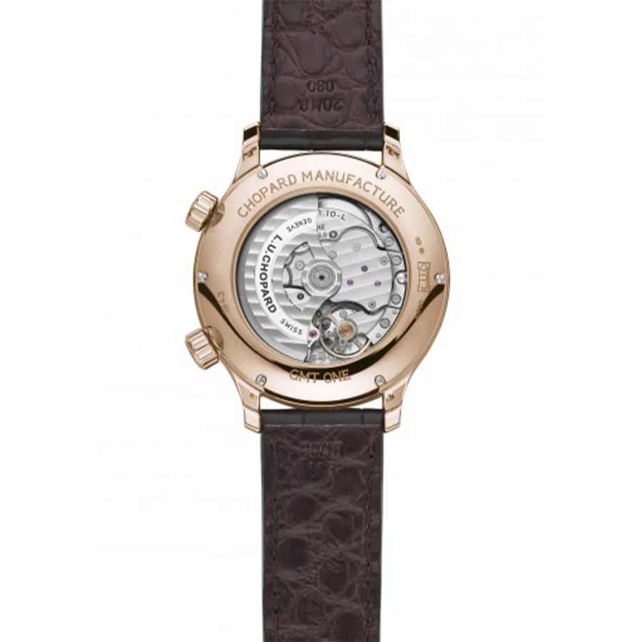 Chopard Men's 161943-5001 L.U.C GMT ONE RoseGold 18K Watch - Image 3