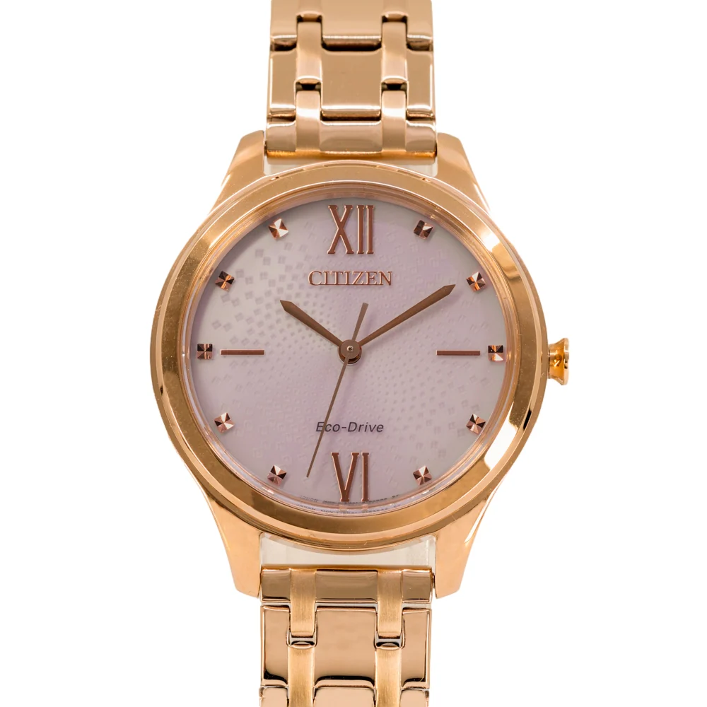 Citizen Ladies EM0503-75X Eco-Drive Gold Plated Watch - Image 3