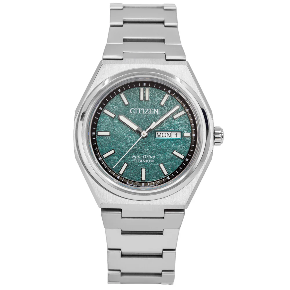 Citizen Men's AW0130-85X Super Titanium Green Dial Eco-Drive - Image 2