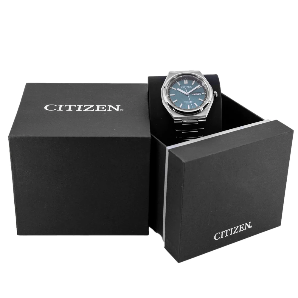 Citizen Men's AW0130-85X Super Titanium Green Dial Eco-Drive - Image 7
