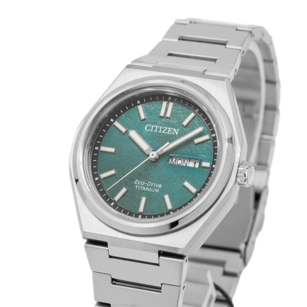 Citizen Men's AW0130-85X Super Titanium Green Dial Eco-Drive - Image 8