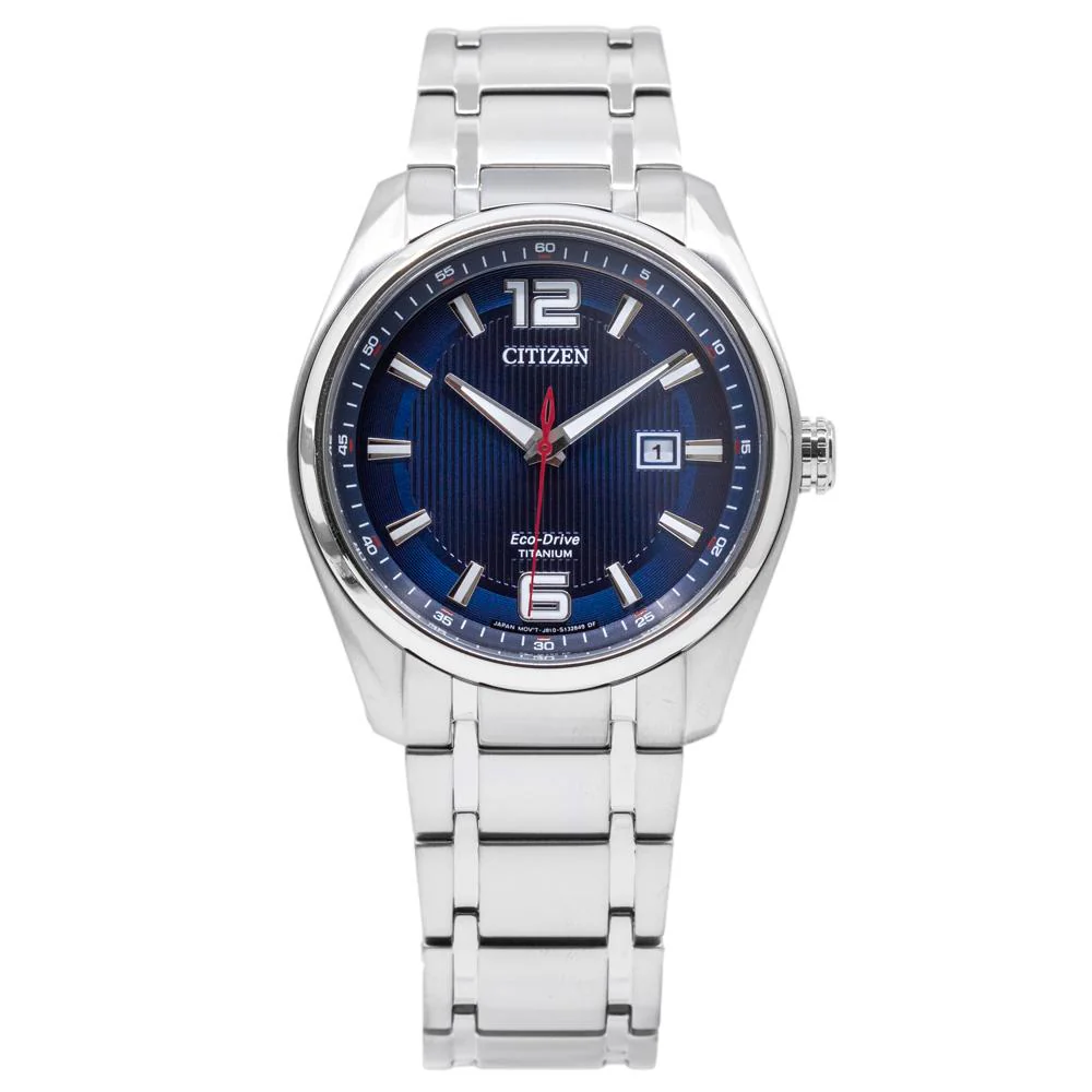 Citizen Men's AW1240-57M Super Titanium Eco-Drive Blue Dial - Image 2