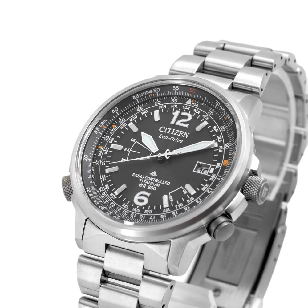 Citizen Men's CB0230-81E Pilot Super Titanium Date Eco-Drive - Image 7