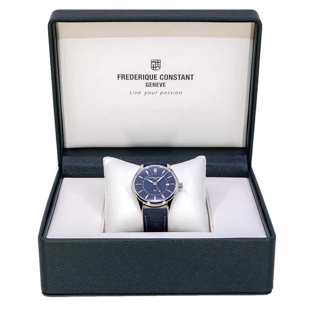 Frederique Constant FC-252NS5B6 Classics Quartz GMT Watch - Image 8