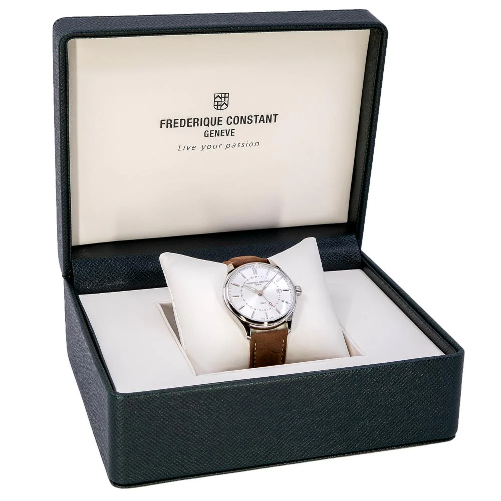 Frederique Constant FC-252SS5B6 Classics Quartz GMT Watch - Image 8