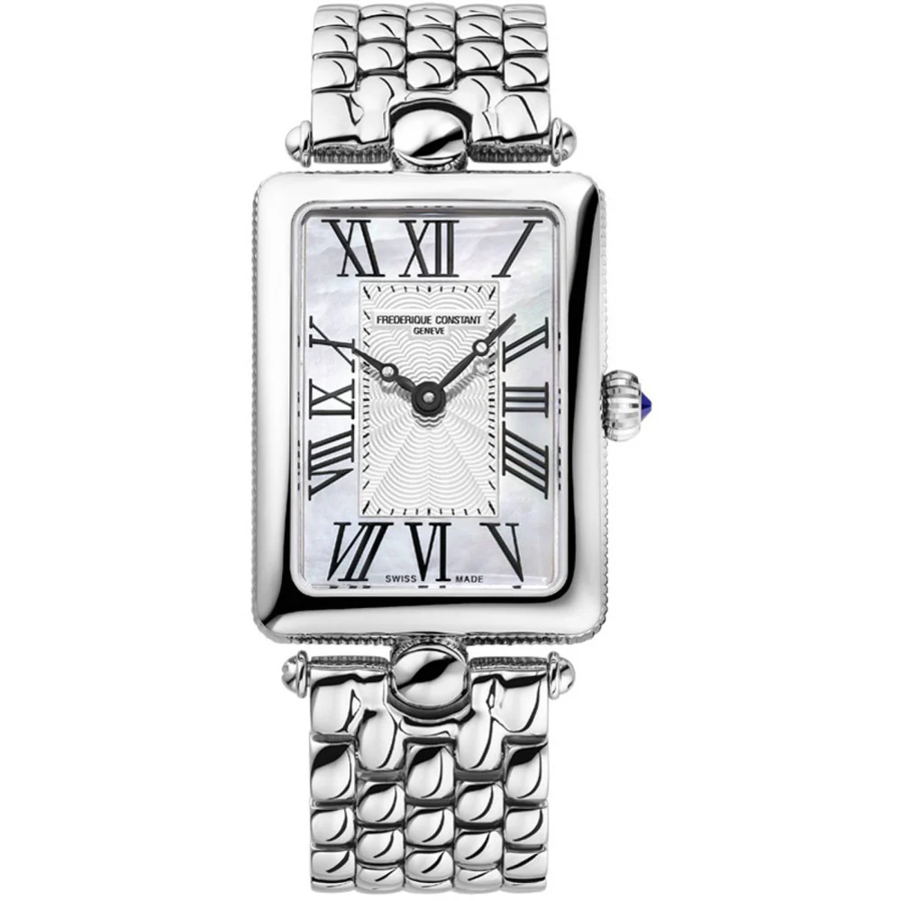 Frederique Constant FC-200MPW2AC6B Classics Quartz Art Déco Carrée Woman's Watch