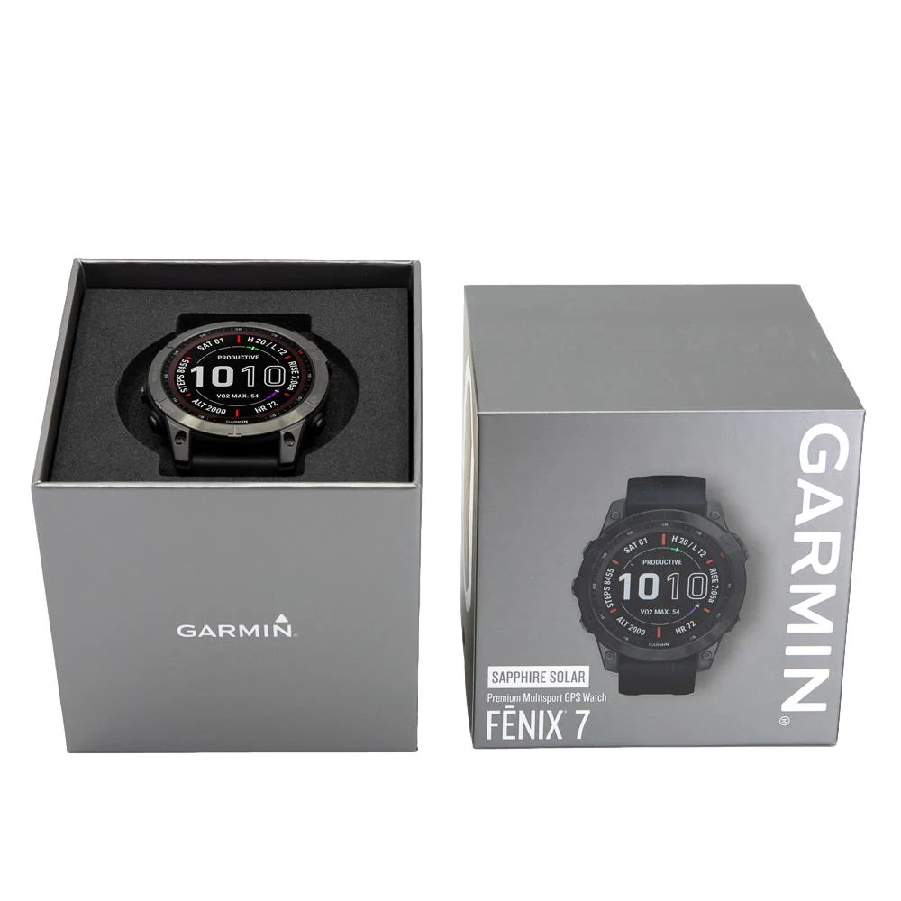 Garmin 010-02540-21 fēnix® 7 – Sapphire Solar Edition Solar Men's Watch - Image 6