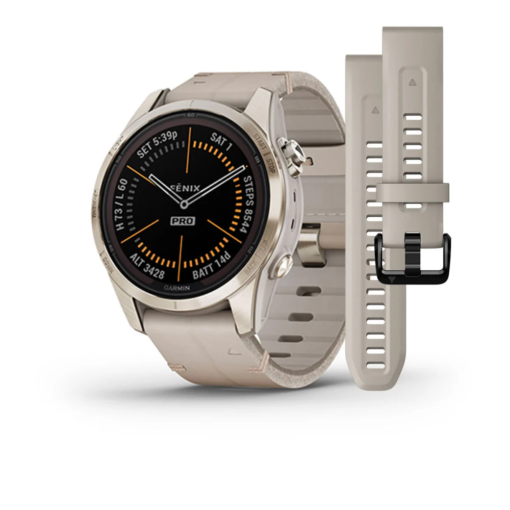 Garmin 010-02776-30 fēnix® 7S Pro – Sapphire Solar Edition Digital Men's Watch - Image 10
