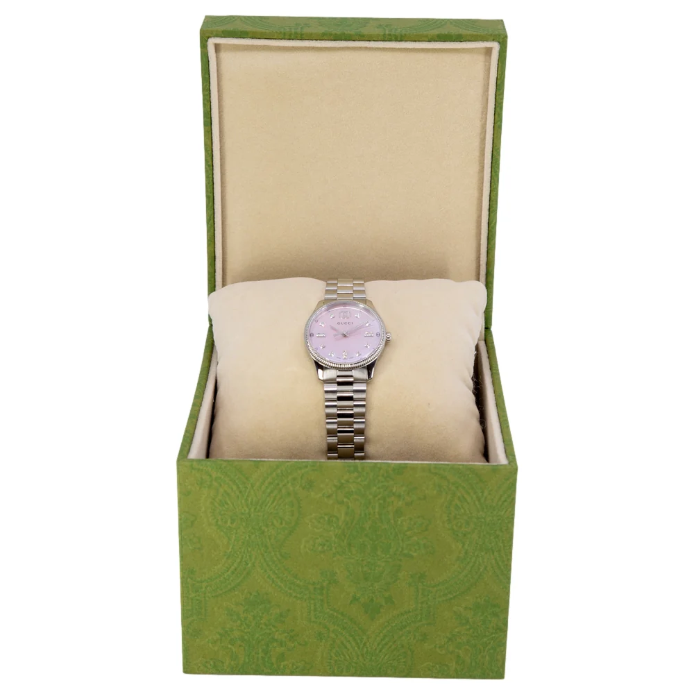 Gucci Women's YA1265062 G-Timeless 29mm Diamonds Quartz - Image 8