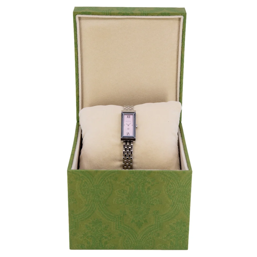 Gucci Women's YA127516 G-Frame Diamonds Quartz - Image 8