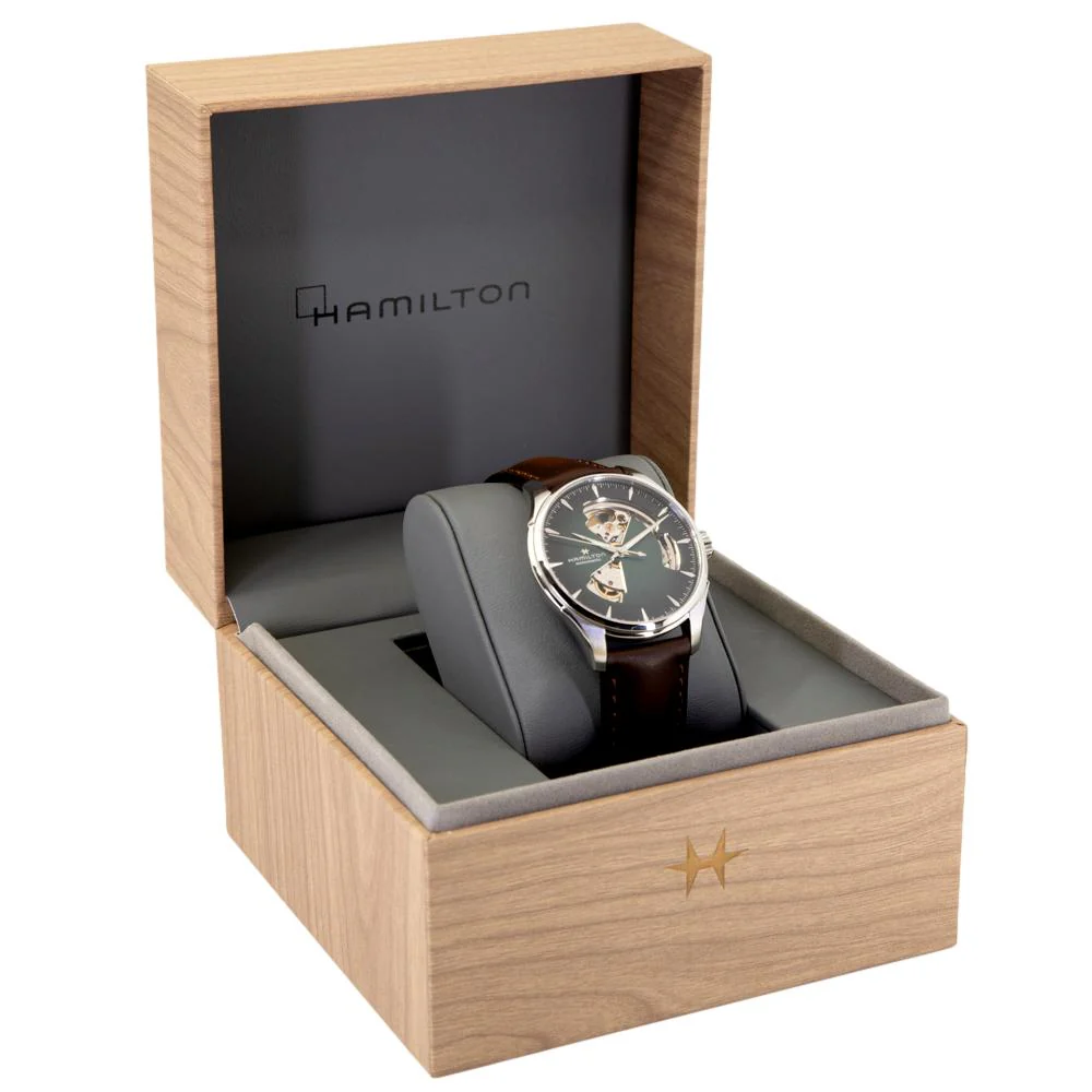 Hamilton H32675560 Jazzmaster openheart Geen Dial Watch - Image 8