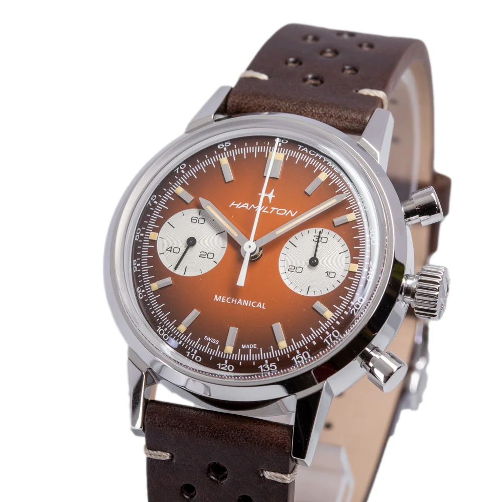 Hamilton H38429591 American Classic Manual Intra-Matic Chronograph H Men's Watch - Image 4