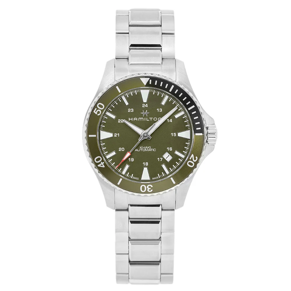 Hamilton H82375161 Khaki Navy Scuba Green Dial Auto - Image 3