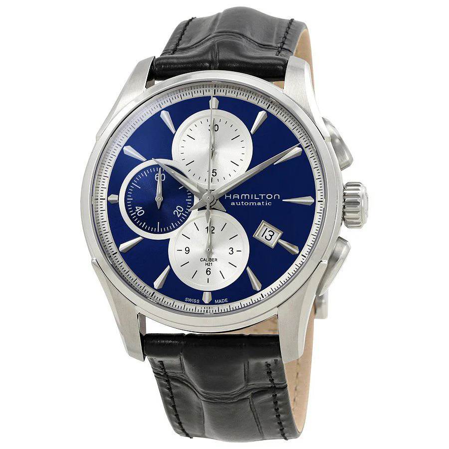 Hamilton Men's H32596741 Jazzmaster Chrono Blue Dial Watch