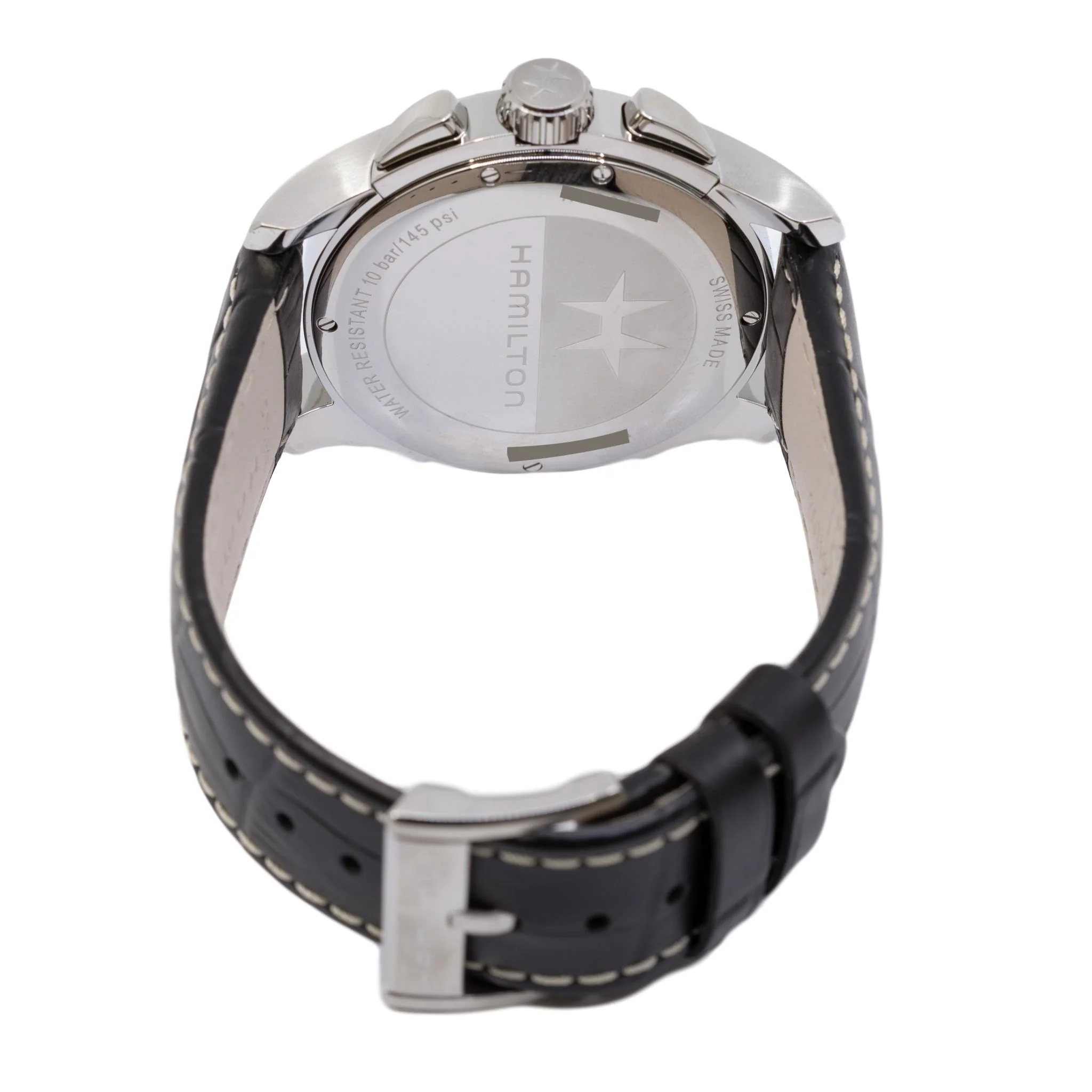 Hamilton Men's H32612741 Jazzmaster Chrono Blue Dial Watch - Image 3