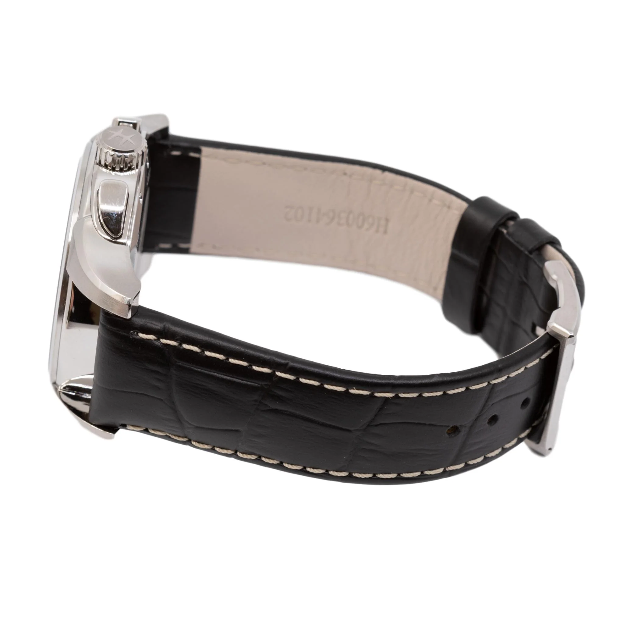 Hamilton Men's H32612741 Jazzmaster Chrono Blue Dial Watch - Image 4