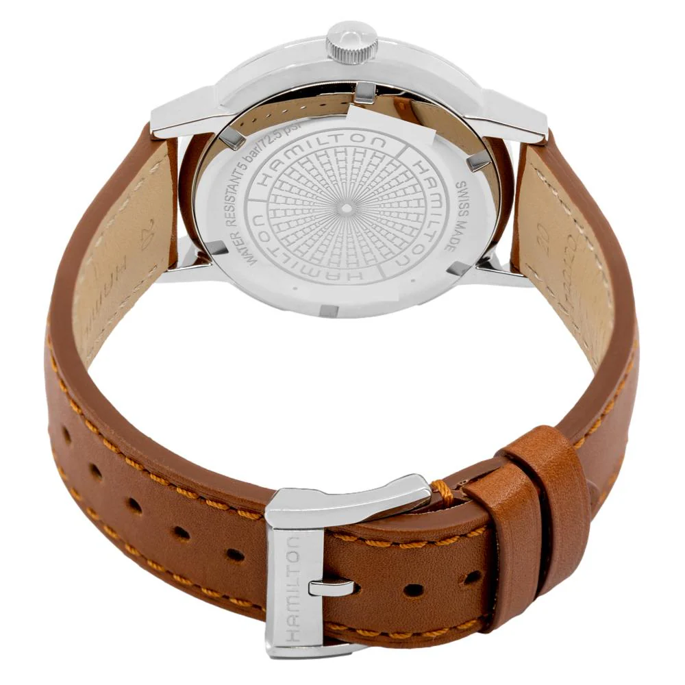 Hamilton Men's H38425540 American Classic Blue Dial Watch - Image 4