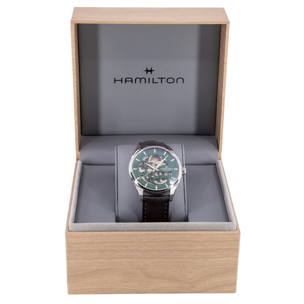 Hamilton Men's H42535560 Jazzmaster Skeleton 40mm Automatic - Image 8