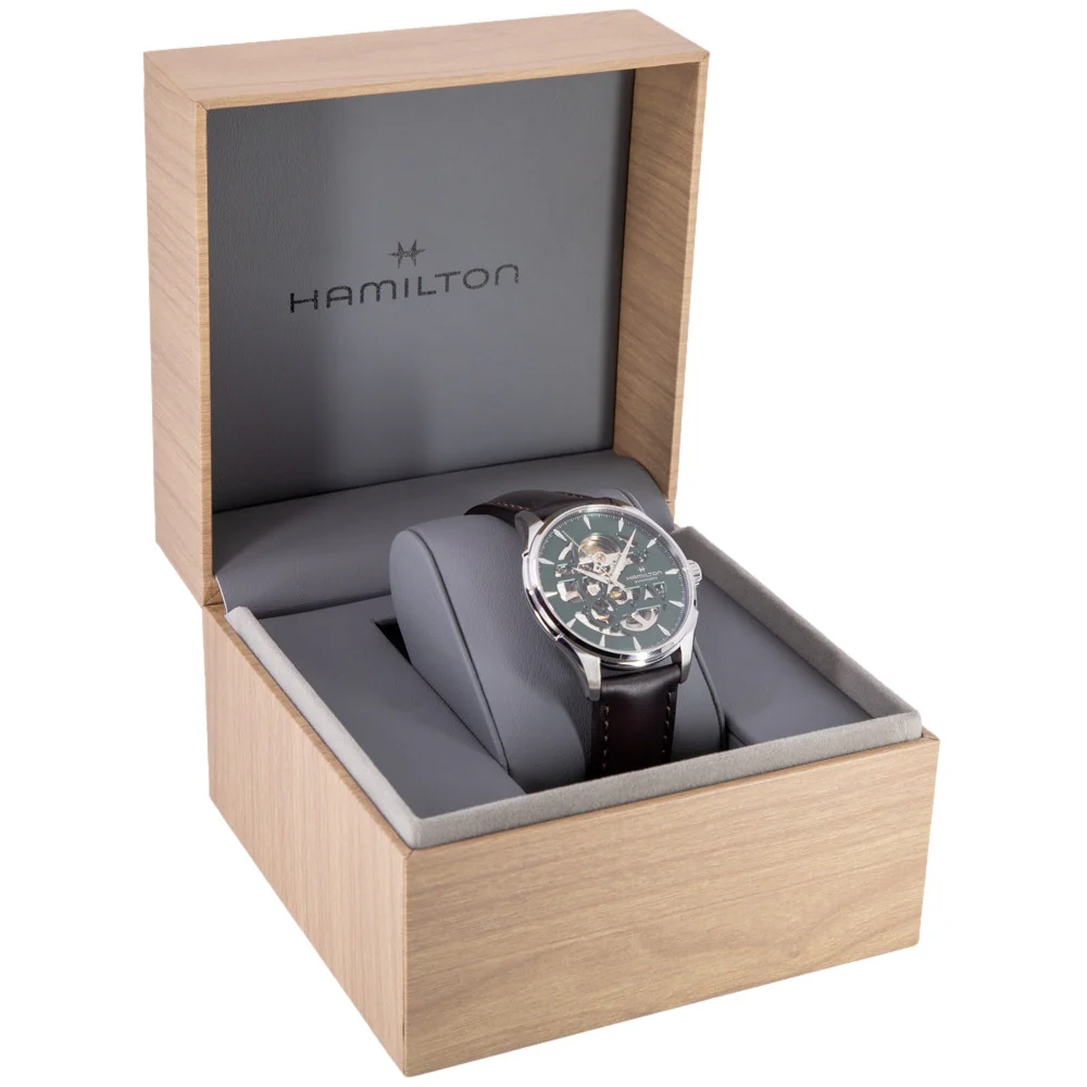 Hamilton Men's H42535560 Jazzmaster Skeleton 40mm Automatic - Image 9