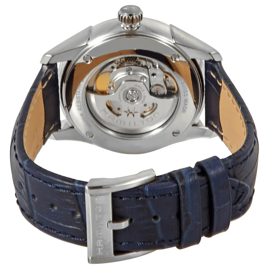 Hamilton Men's H42535640 Jazzmaster Blue Dial Auto Watch - Image 2