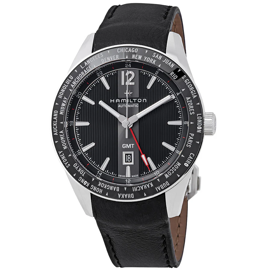 Hamilton Men's H43725731 Broadway GMT Black Dial Watch