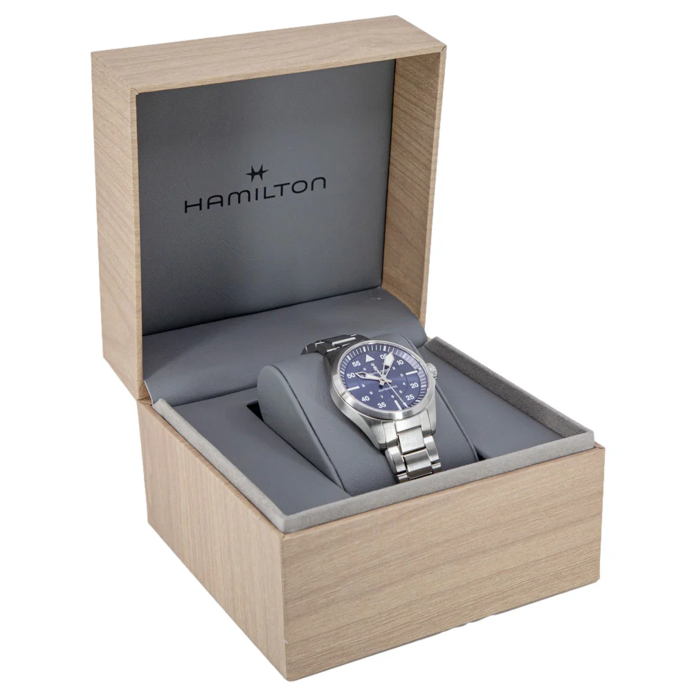 Hamilton Men's H64635140 Khaki Aviation Pilot Blue Dial Auto - Image 9