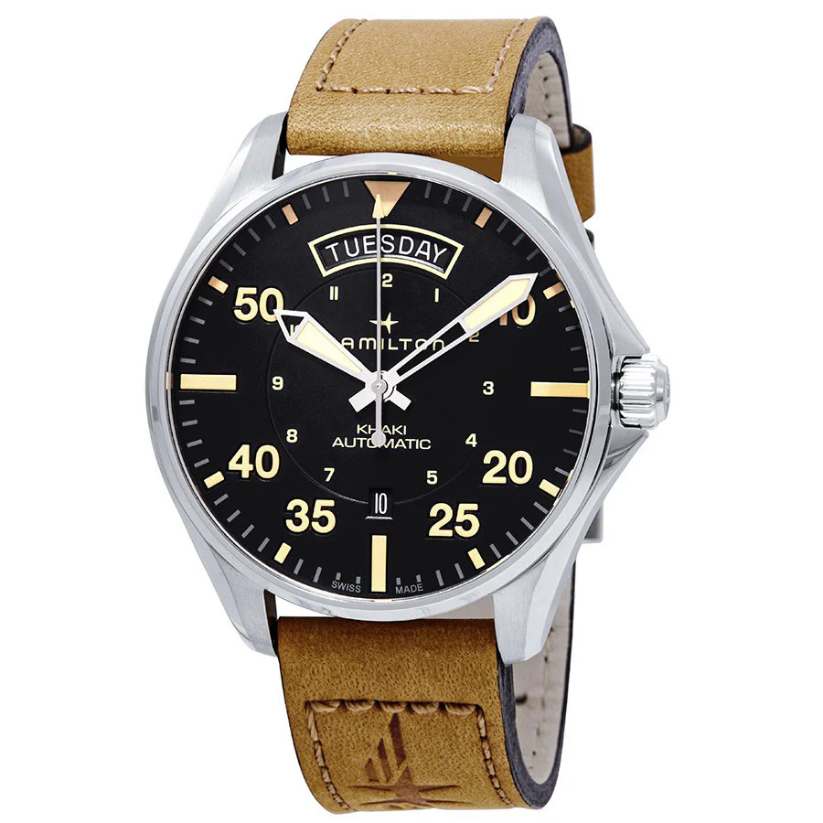 Hamilton Men's H64645531 Khaki Pilot Day Date Auto Watch