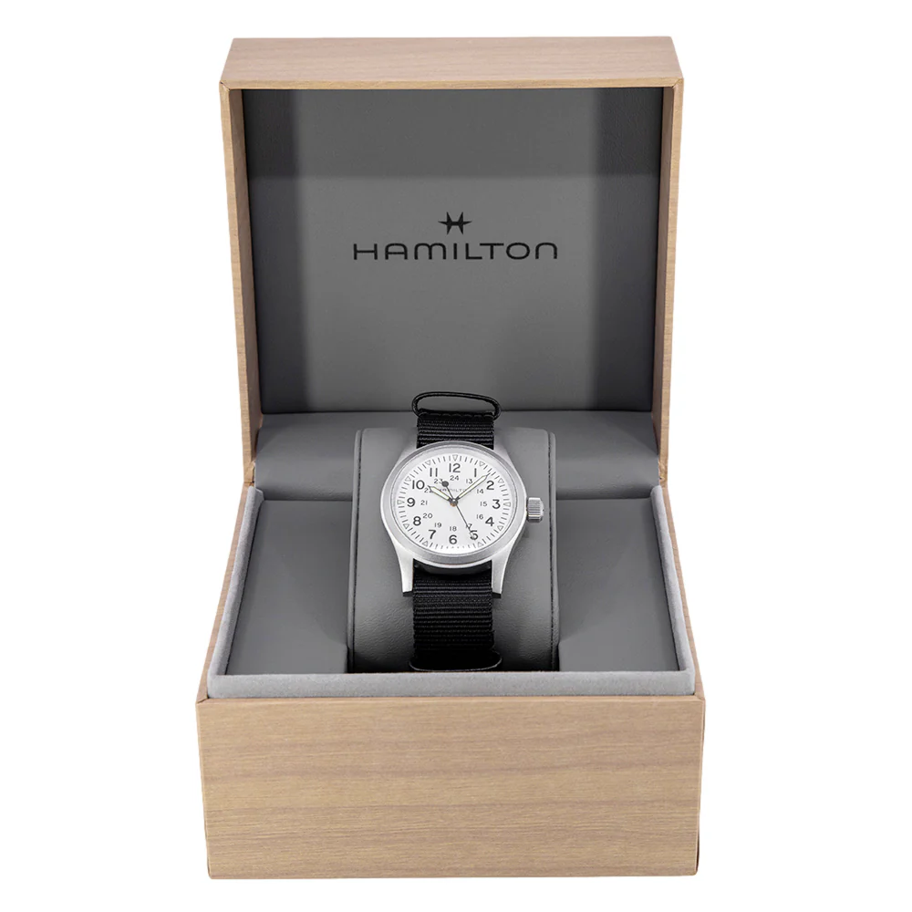 Hamilton Men's H69439910 Khaki Field 38 mm Mechanical - Image 8