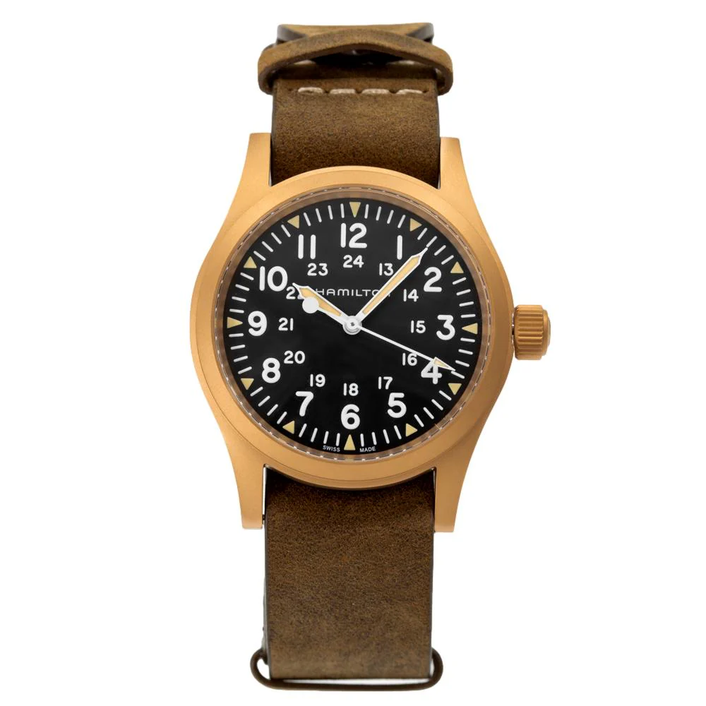 Hamilton Men's H69459530 Khaki Field Bronze Mechanical - Image 2