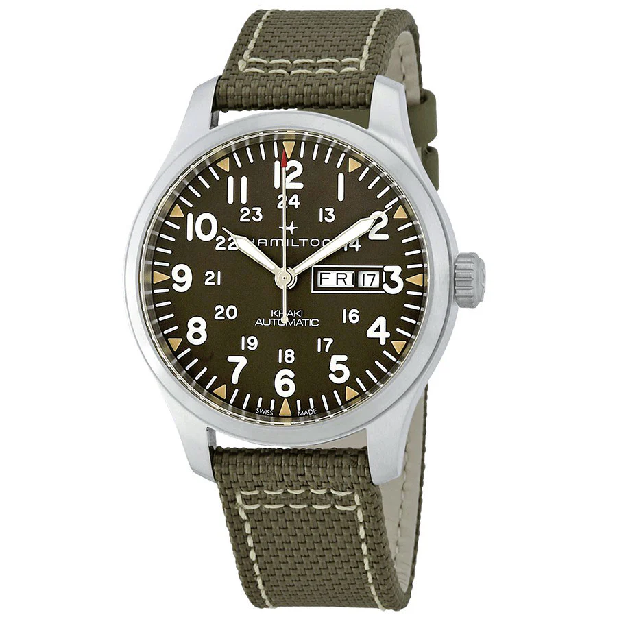 Hamilton Men's H70535081 Khaki Field Day Date Auto Watch