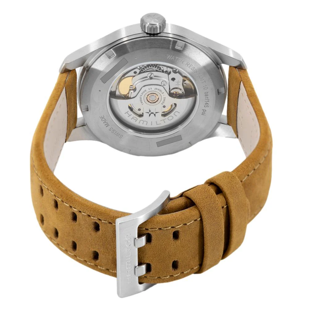 Hamilton Men's H70545560 Khaki Field Titanium Auto Watch - Image 4