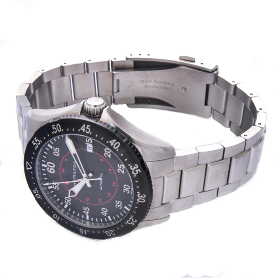 Hamilton Men's H76755135 Khaki Aviation Pilot GMT Watch - Image 4