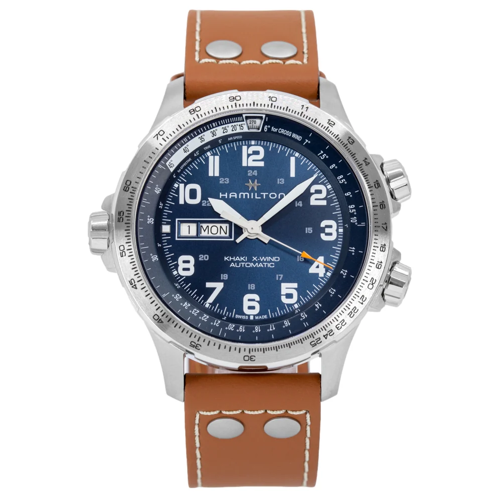 Hamilton Men's H77765541 X-Wind Blue Dial Watch - Image 2