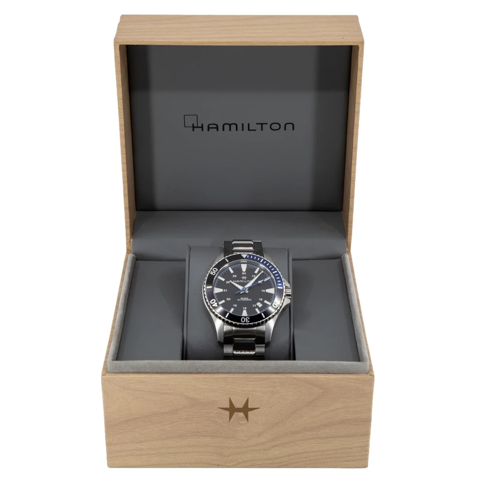 Hamilton Men's H82315131 Khaki Navy Scuba Date Display Watch - Image 8