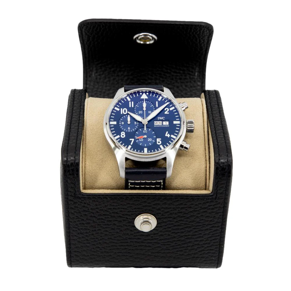 IWC Men's IW378003 Pilot's Chrono Blue Dial Watch - Image 8