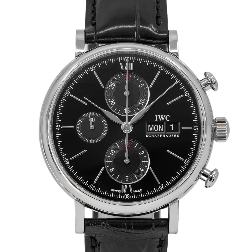 IWC Men's IW391029 Portofino Chrono Black Dial Watch - Image 2
