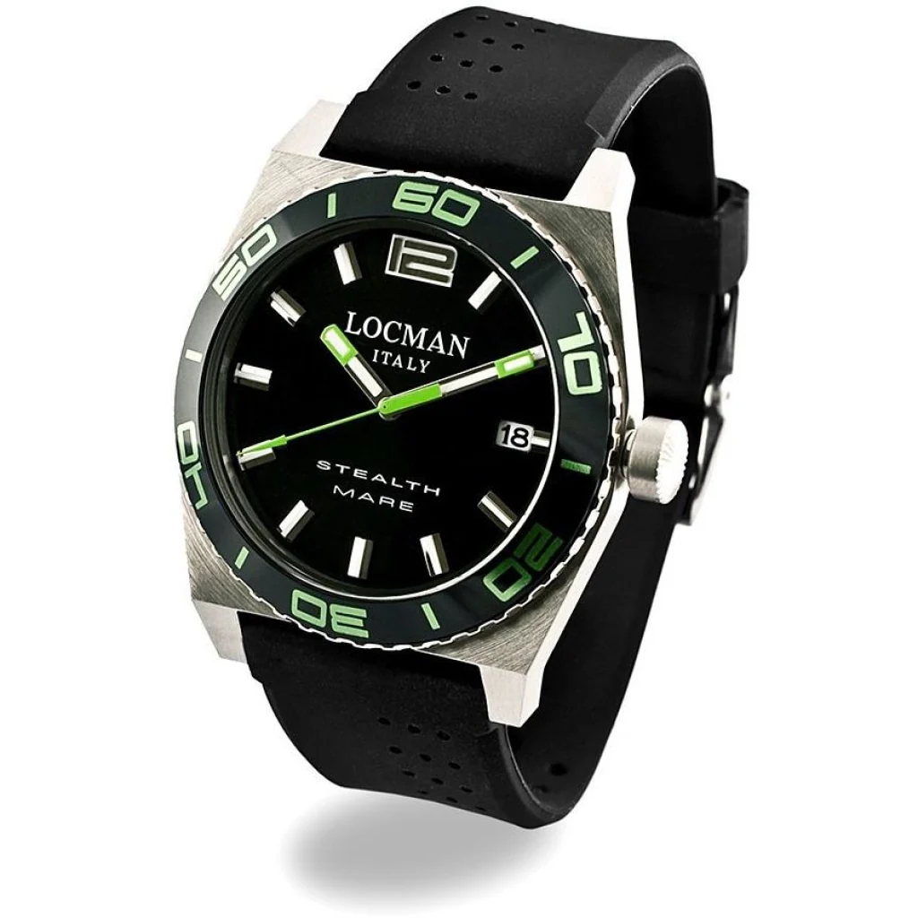 Locman 021100KG-BKASIK Stealth Mare Quartz Men's Watch