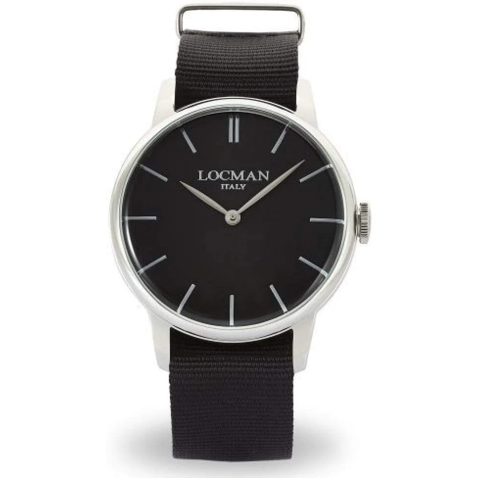 Locman 0251V01-00BKNKNK 1960 Classic Quartz Men's Watch
