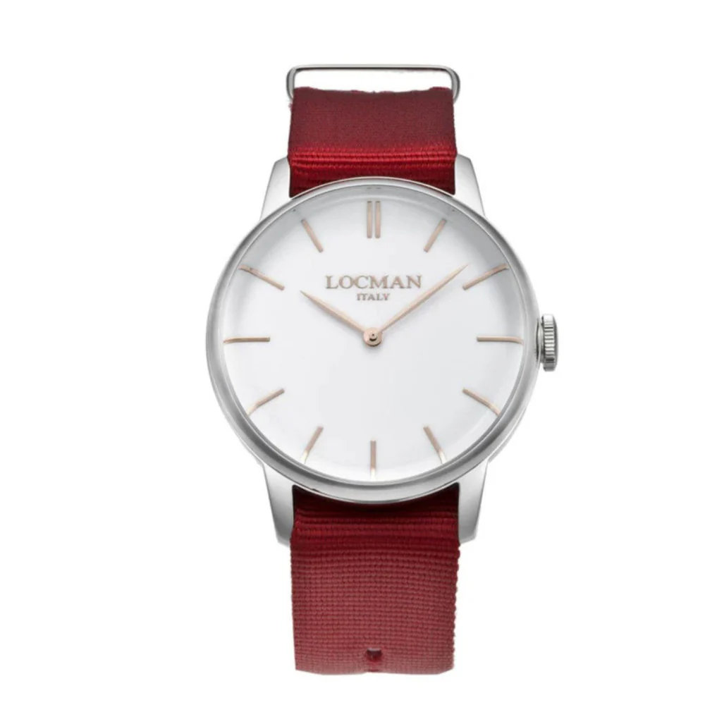 Locman 0251V08-00WHRGPG 1960 Quartz Men's Watch