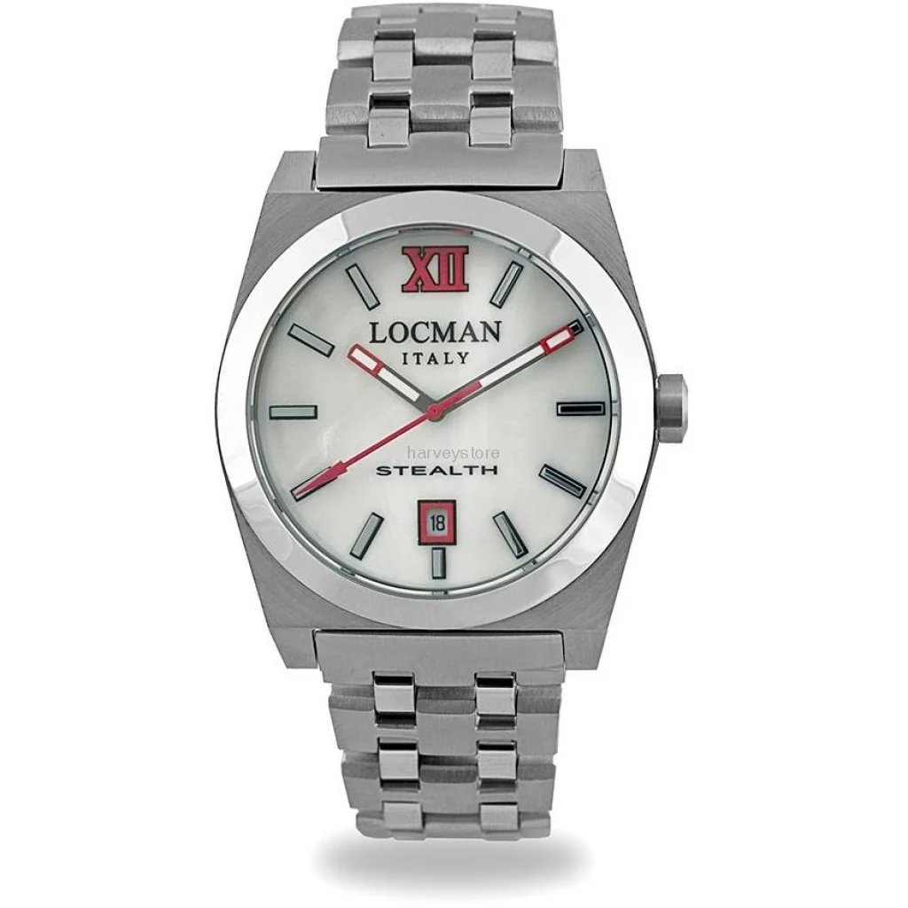 Locman Stealth Mens 020300MWFRD0BR0 Stainless Steel. Titan Automatico Watch - Image 2