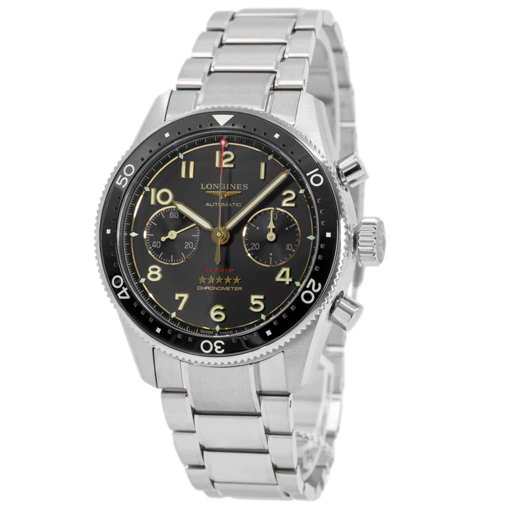 Longines L38211536 Spirit Flyback Titanium Automatic Men's Watch