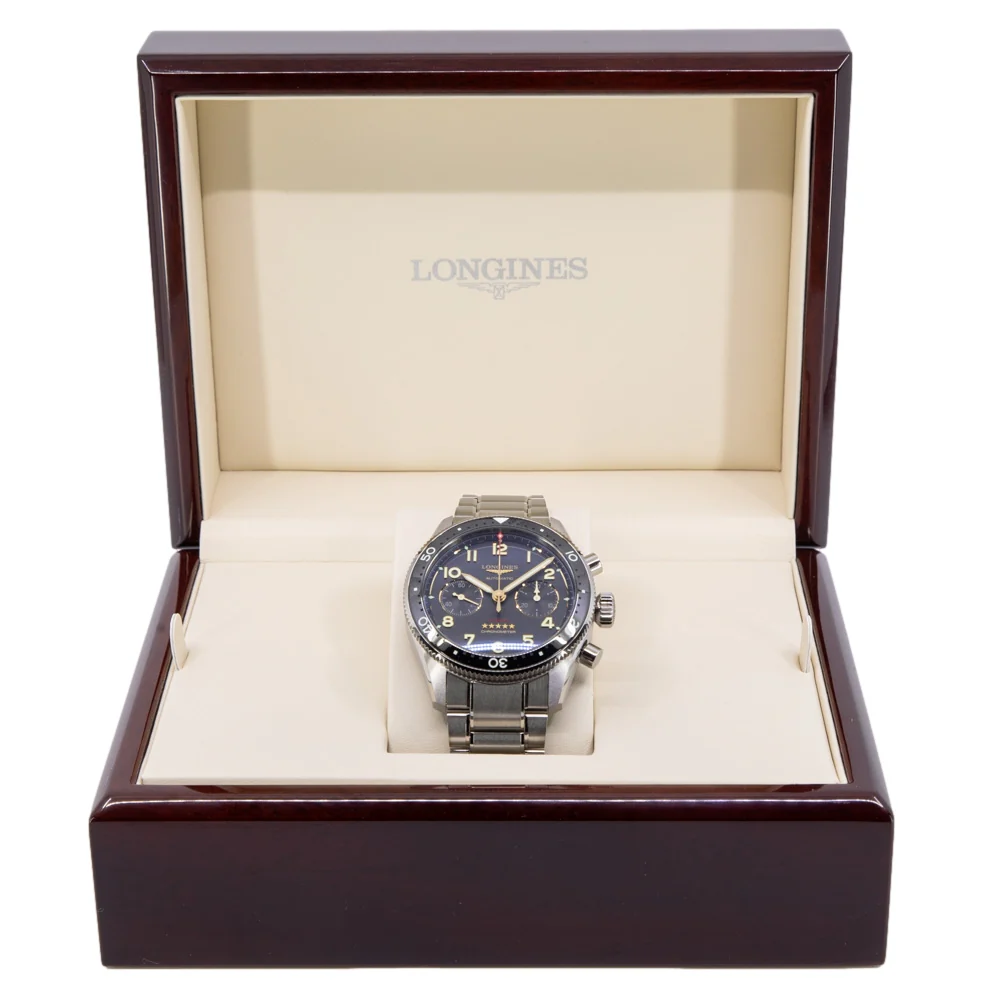 Longines L38211536 Spirit Flyback Titanium Automatic Men's Watch - Image 8