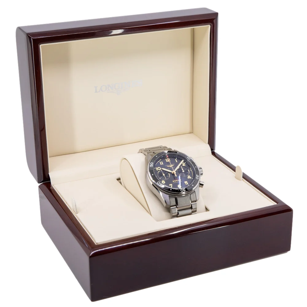 Longines L38211536 Spirit Flyback Titanium Automatic Men's Watch - Image 9