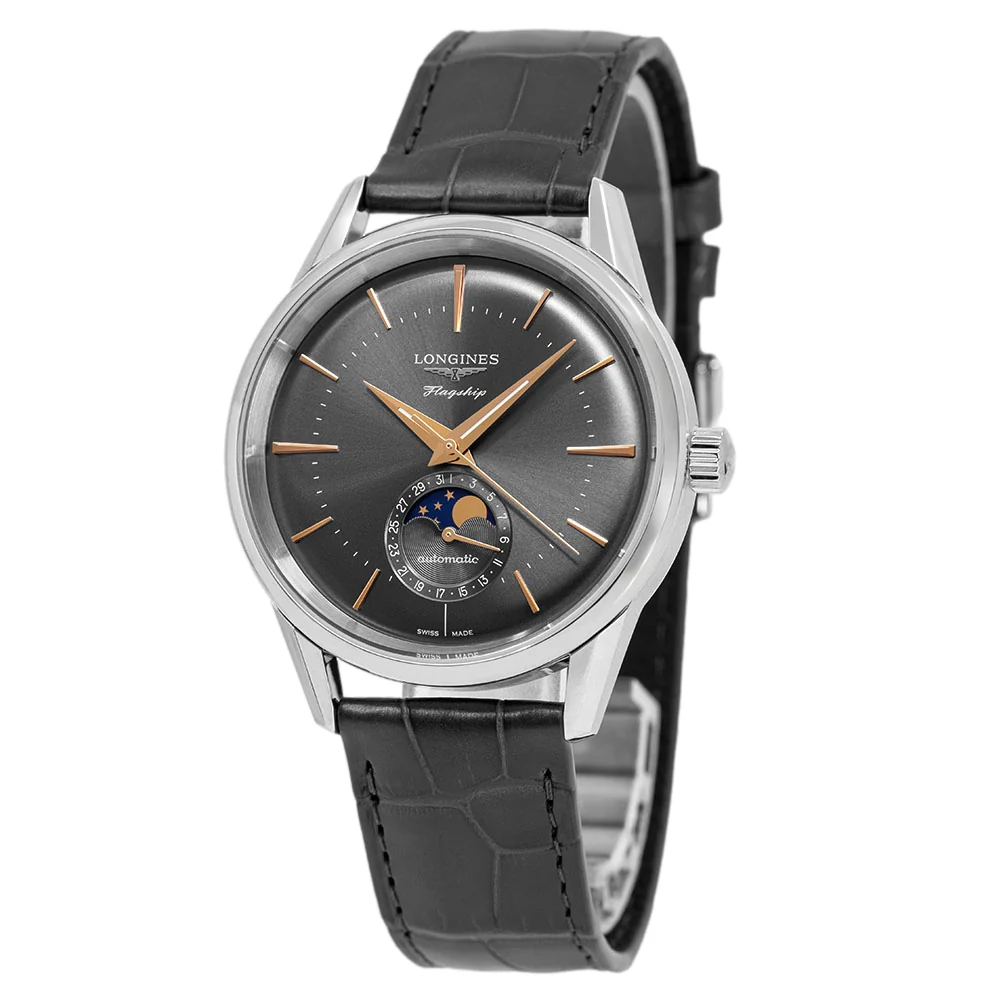 Longines L48154522 Flagship Heritage Moonphase Automatic Men's Watch
